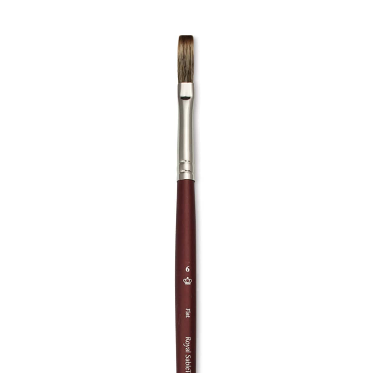 Royal & Langnickel SableTek Brush - Flat, Short Handle, Size 6