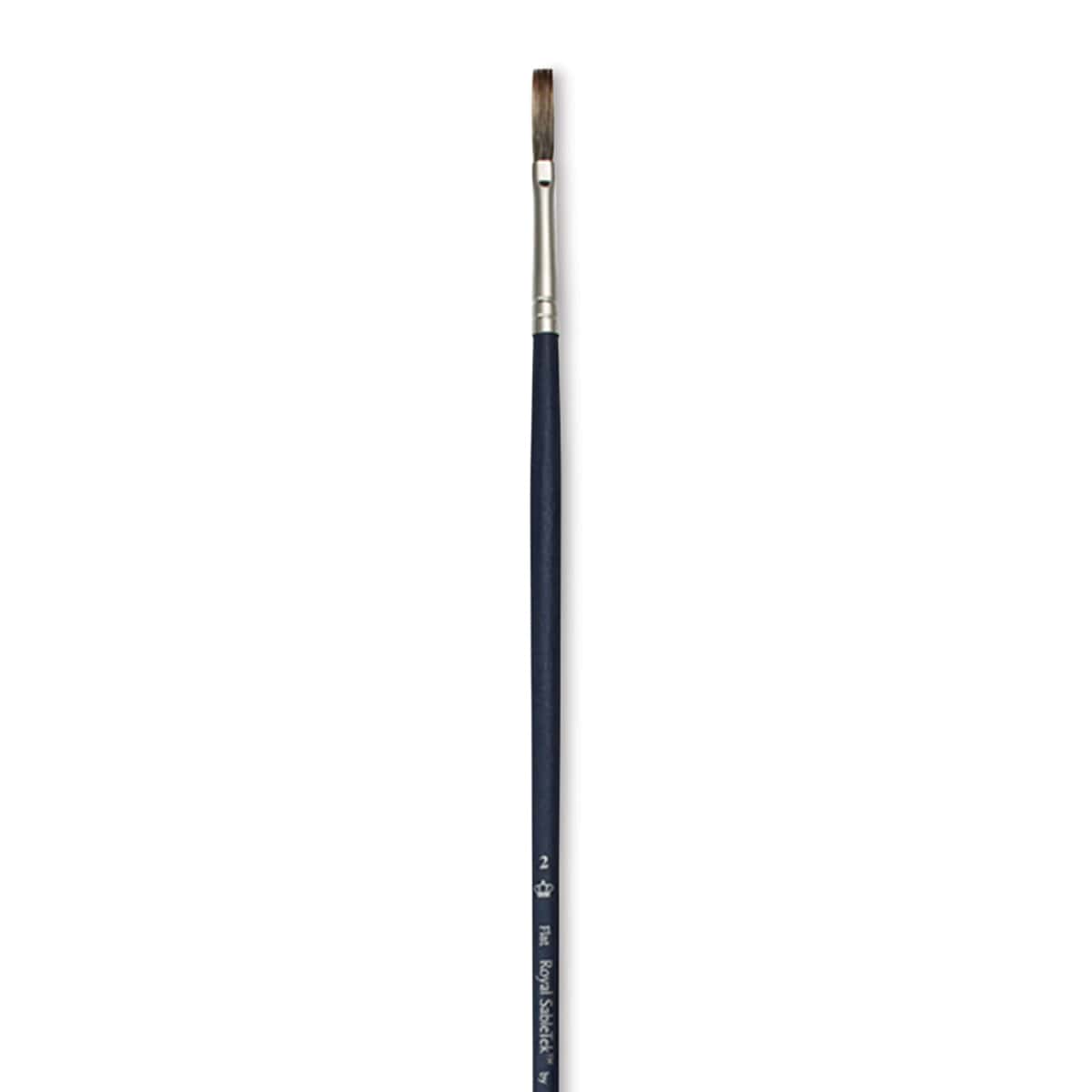 Royal & Langnickel  SableTek Brush - Flat, Long Handle, Size 2