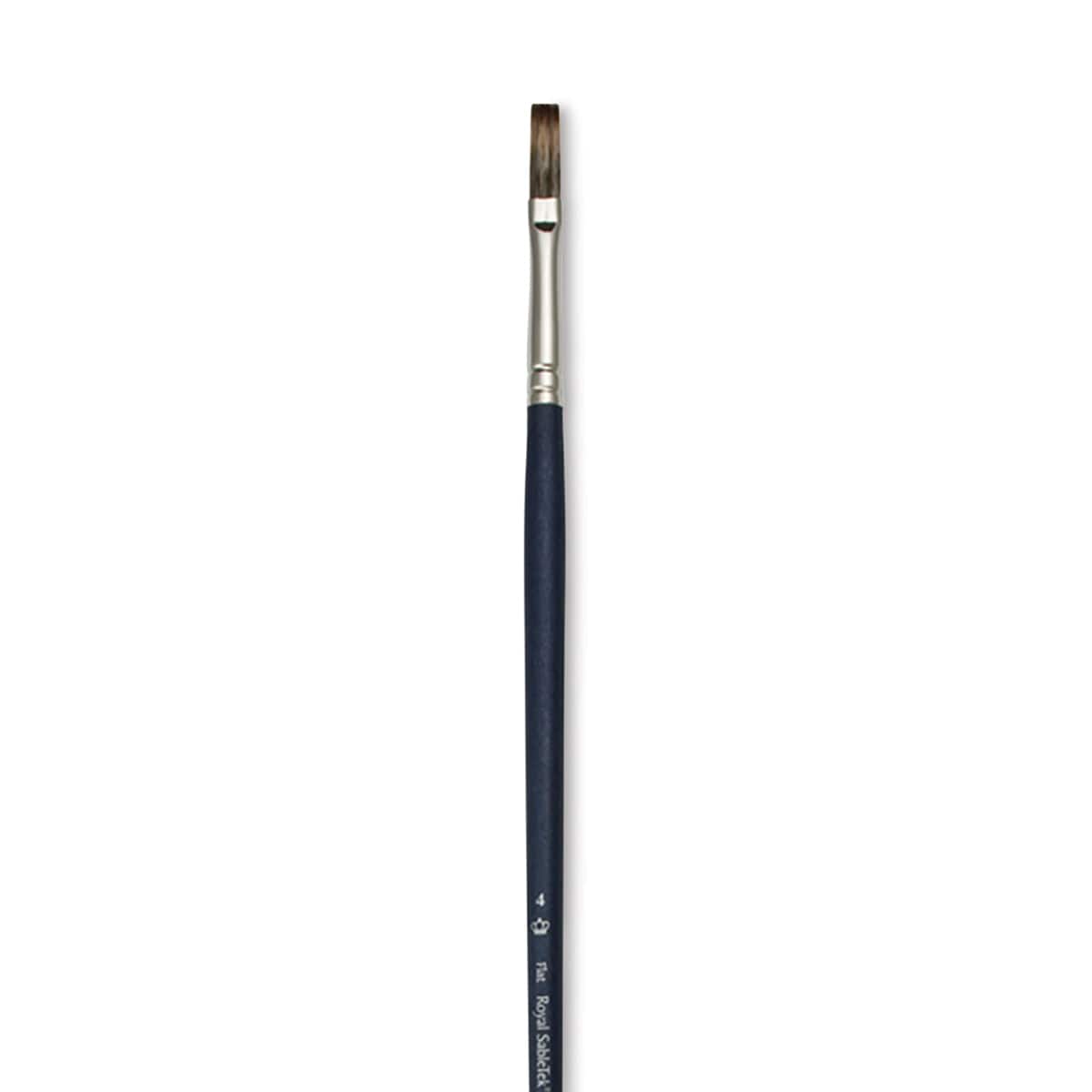 Royal & Langnickel  SableTek Brush - Flat, Long Handle, Size 4