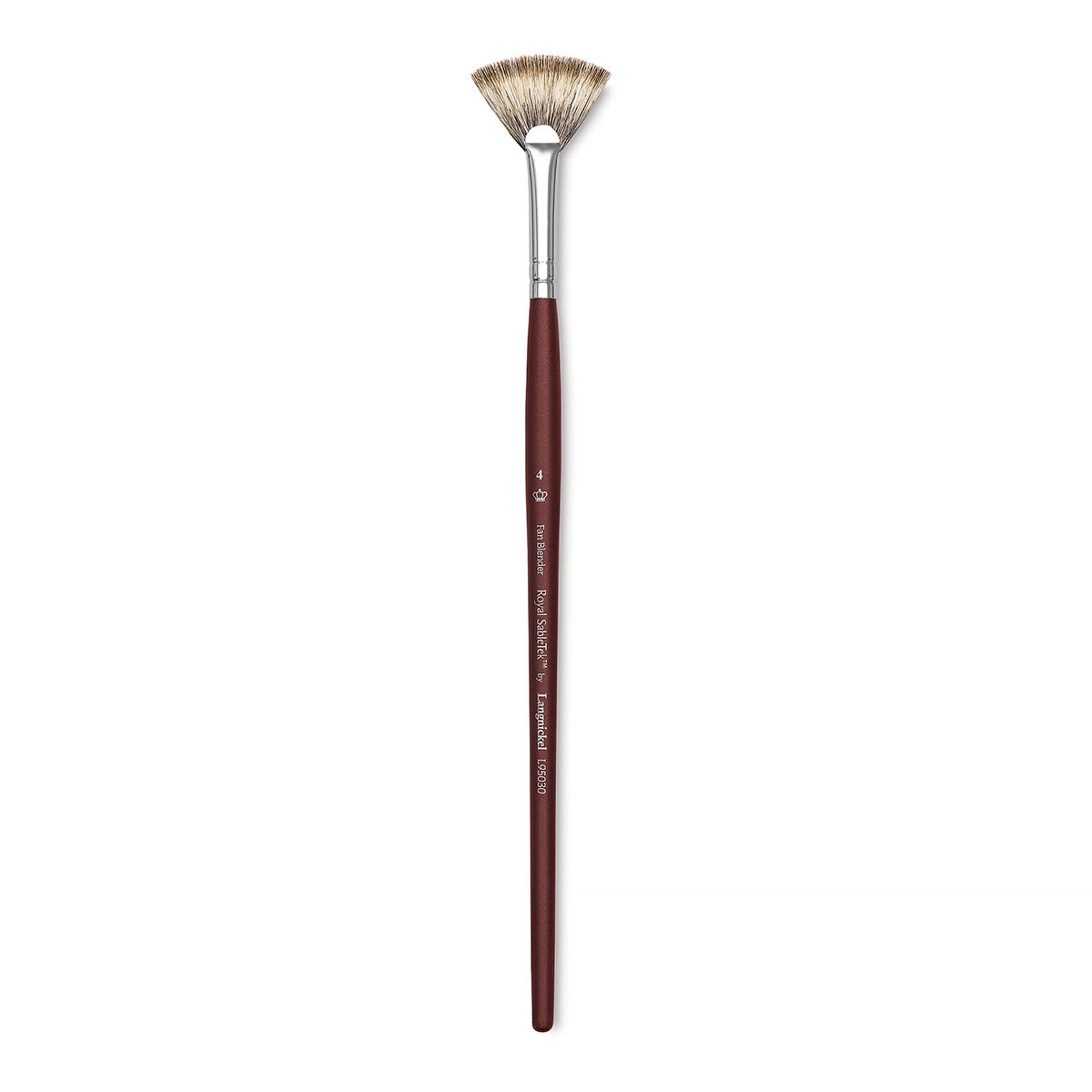 Royal & Langnickel SableTek Brush - Fan Blender, Short Handle, Size 4