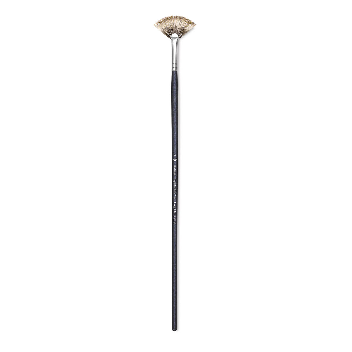 Royal & Langnickel SableTek Brush - Fan Blender, Long Handle, Size 4