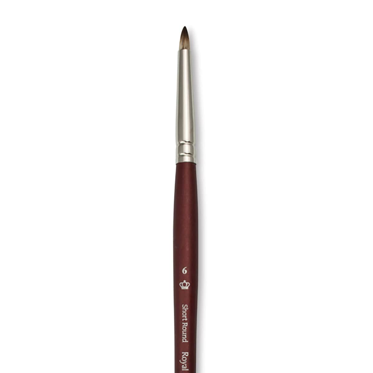 Royal & Langnickel SableTek Brush - Short Round, Short Handle, Size 6