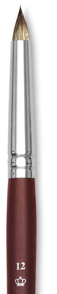 Royal Langnickel SableTek Brushes - Closeup of short handled Short Round Brush

