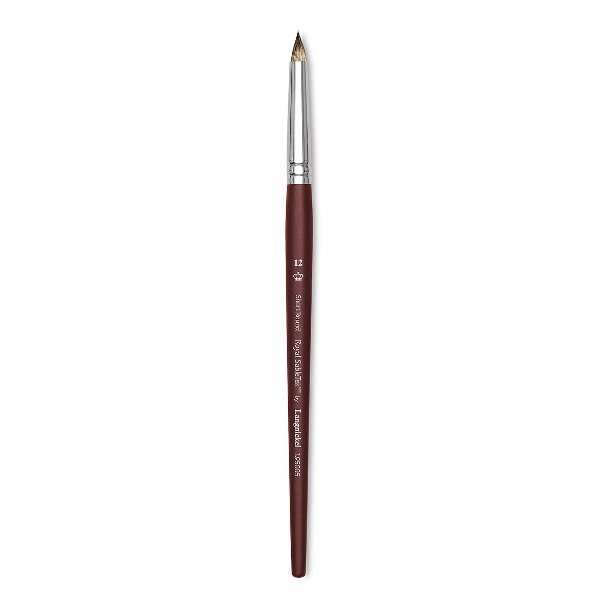 Royal & Langnickel SableTek Brush - Short Round, Short Handle, Size 12