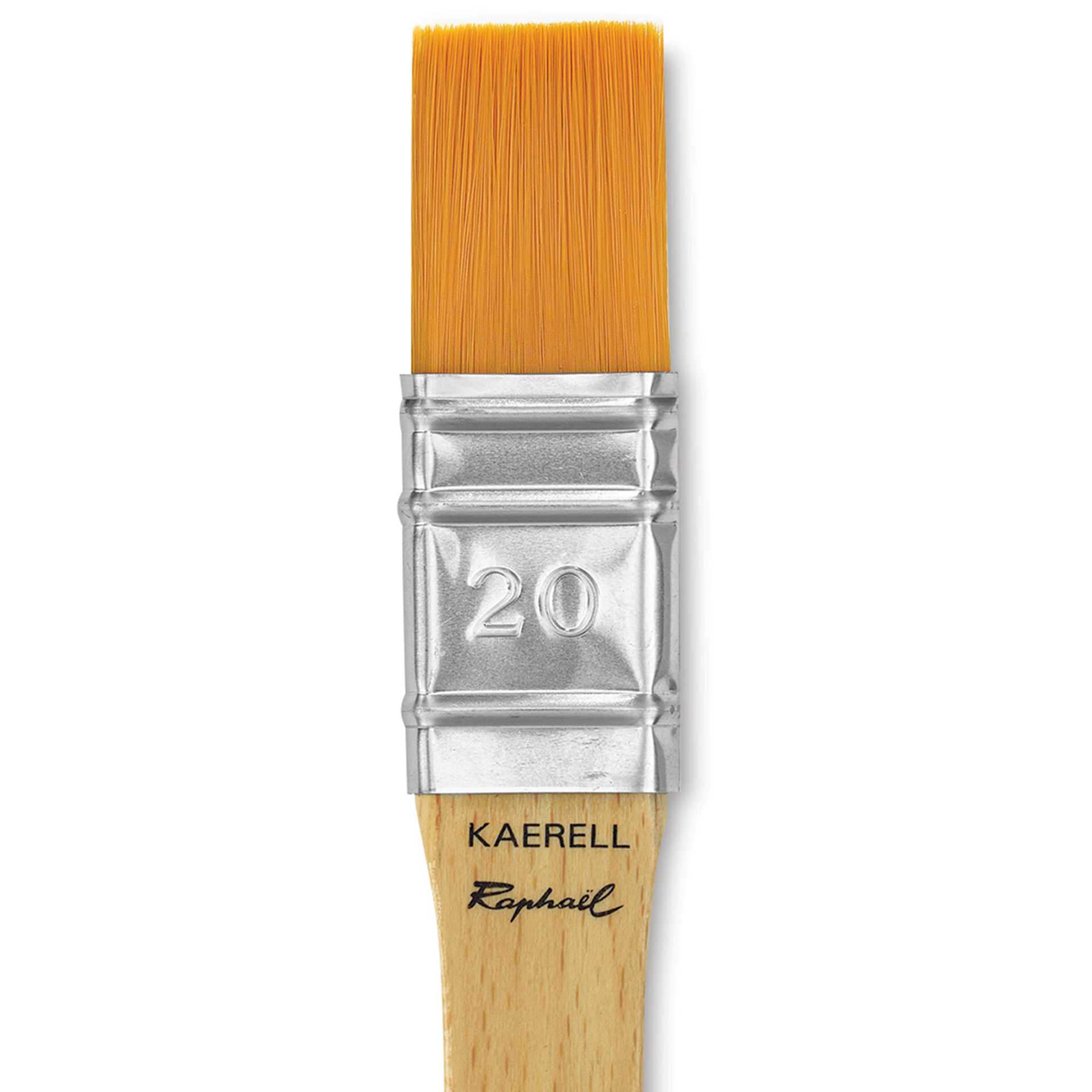 Raphael Kaerell Brush - Mixed Media Flat, Size 20, close-up