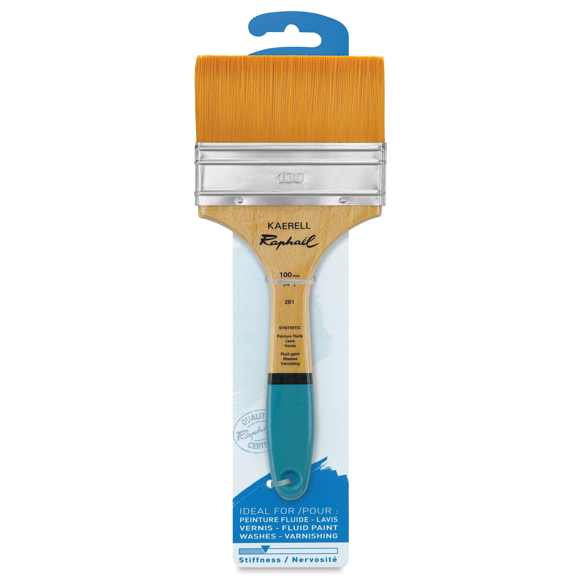 Raphael Kaerell Brush - Mixed Media Flat, Size 100, in packaging