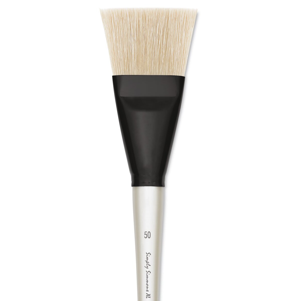 Simply Simmons XL Natural Bristle Brush - Flat, Size 50 close up
