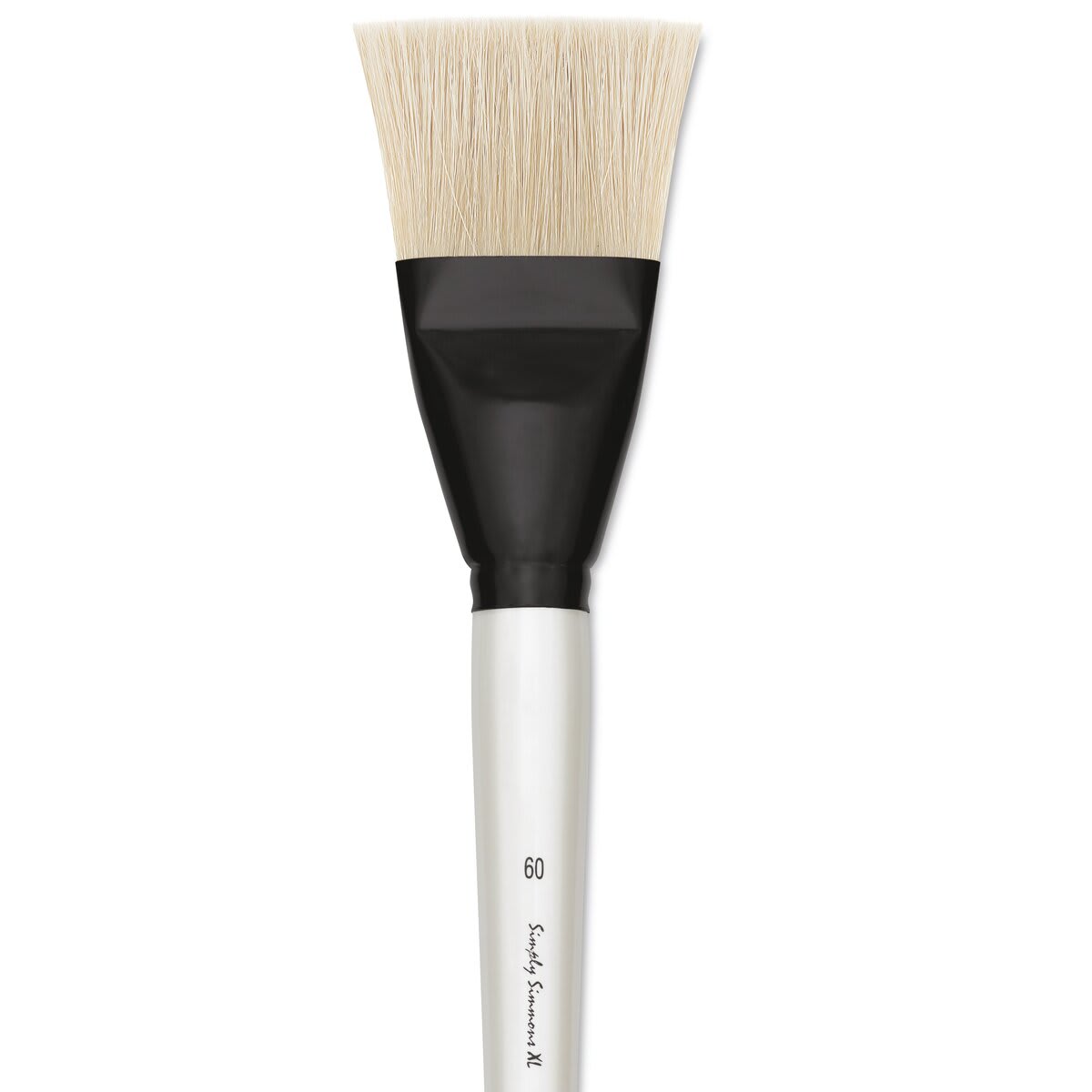Simply Simmons XL Natural Bristle Brush - Flat, Size 60 close up