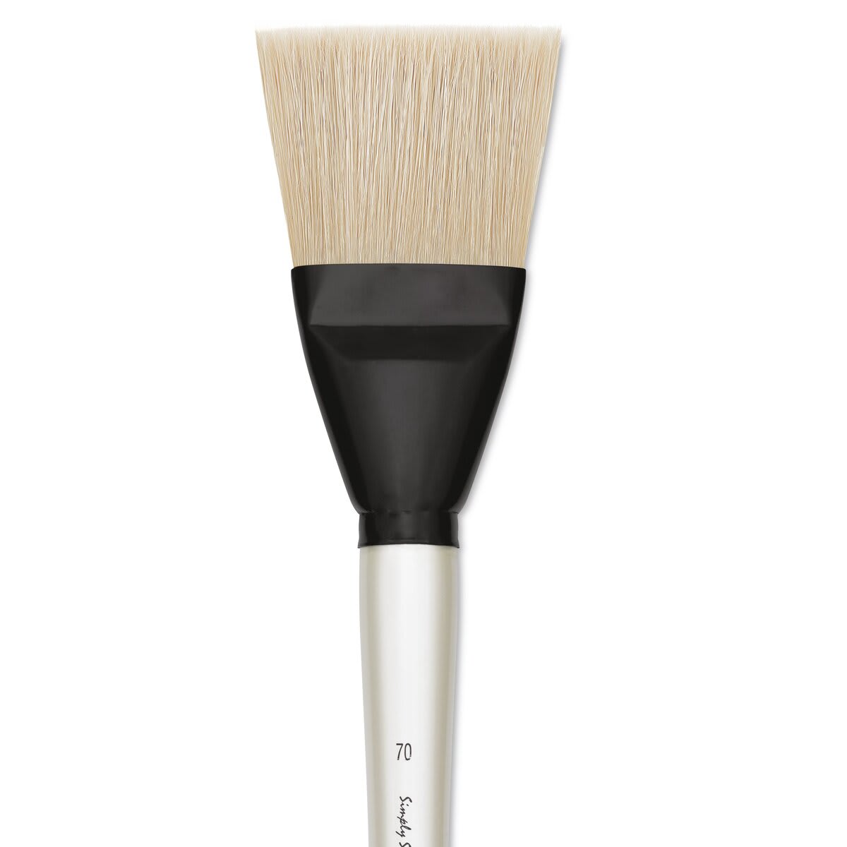 Simply Simmons XL Natural Bristle Brush - Flat, Size 70 close up