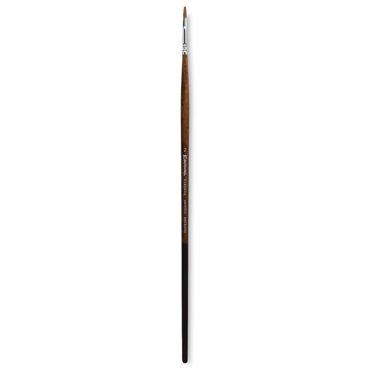 Escoda Versatil Brush - Flat, Size 2, Long Handle