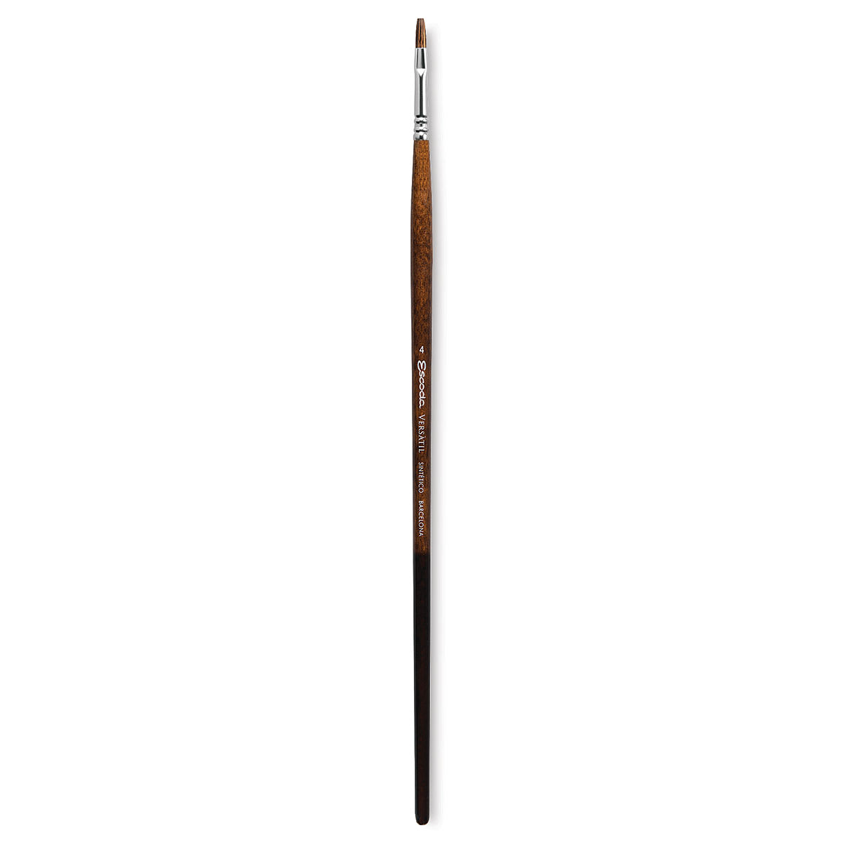 Escoda Versatil Brush - Flat, Size 4, Long Handle