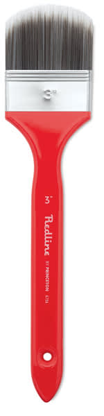 Princeton Redline Series 6700 Synthetic Brush - 3" Long Handled Oval Mottler shown