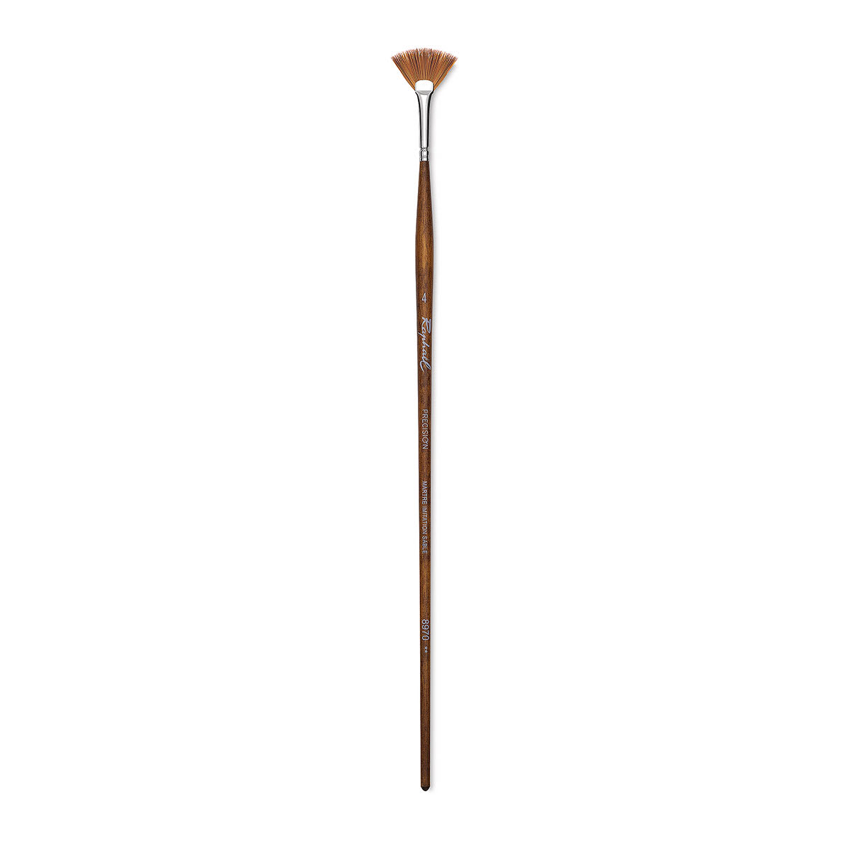 Raphaël Precision Brush - Fan, Size 4, Long Handle