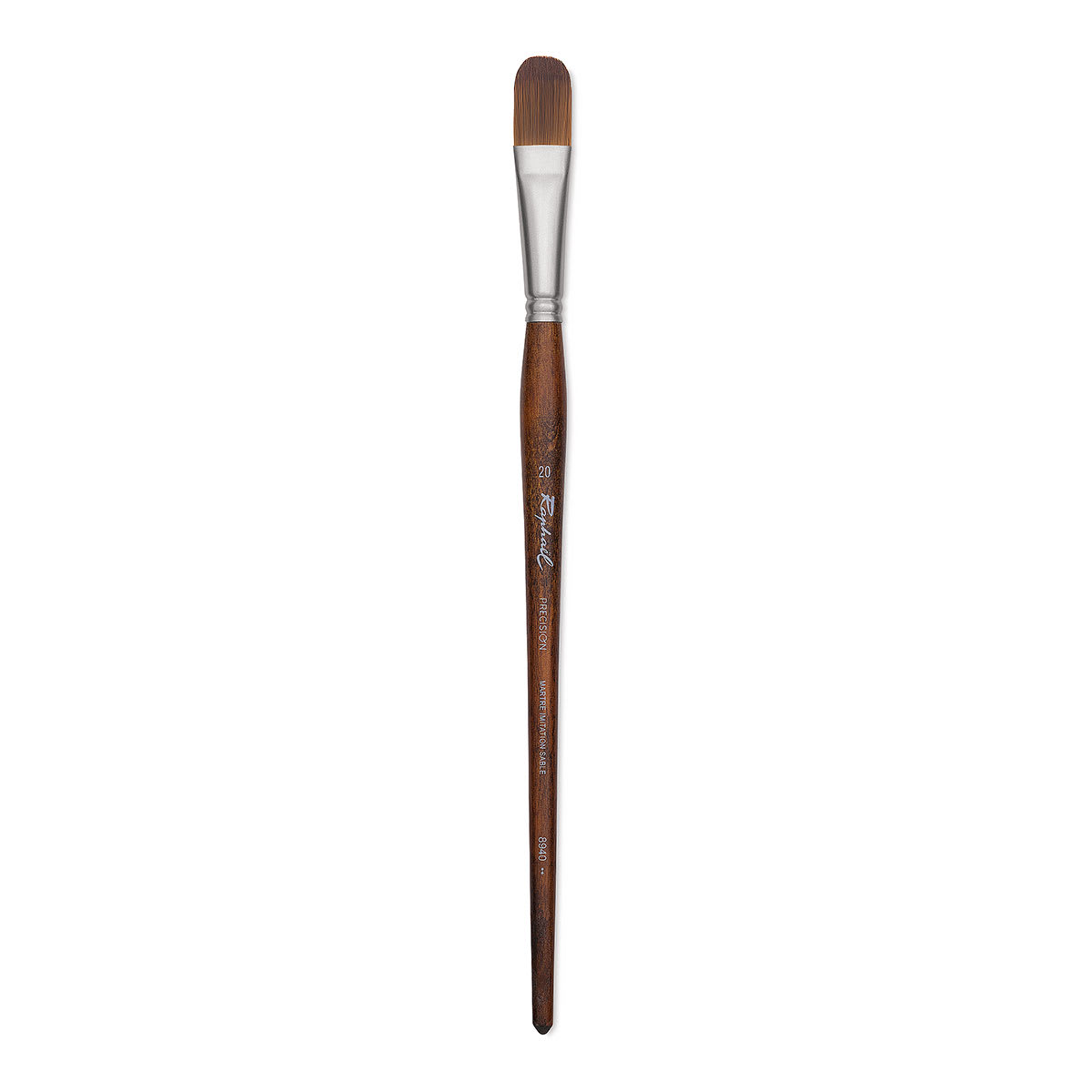 Raphael Precision Brush - Filbert, Size 20, Long Handle
