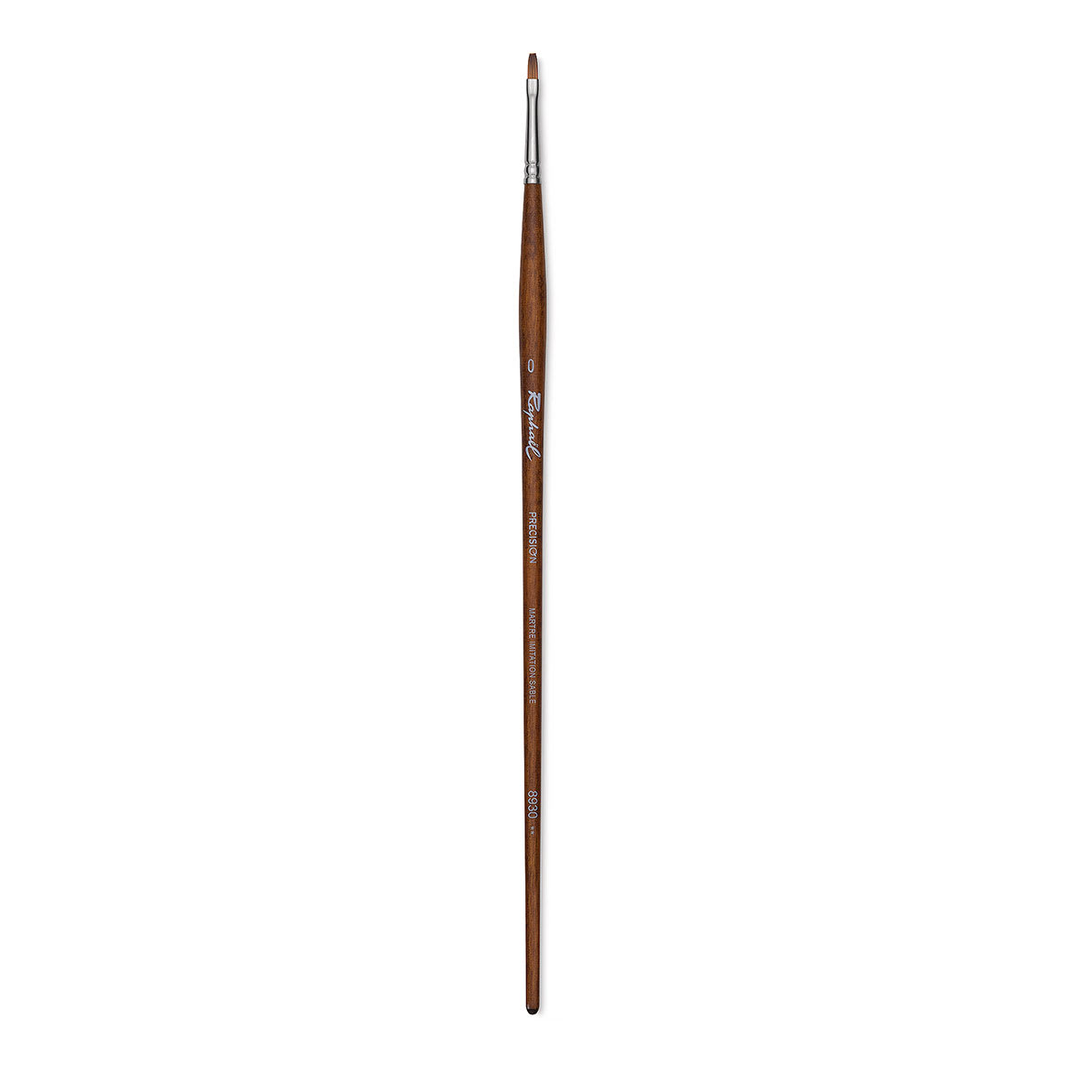 Raphaël Precision Brush - Flat, Size 0, Long Handle