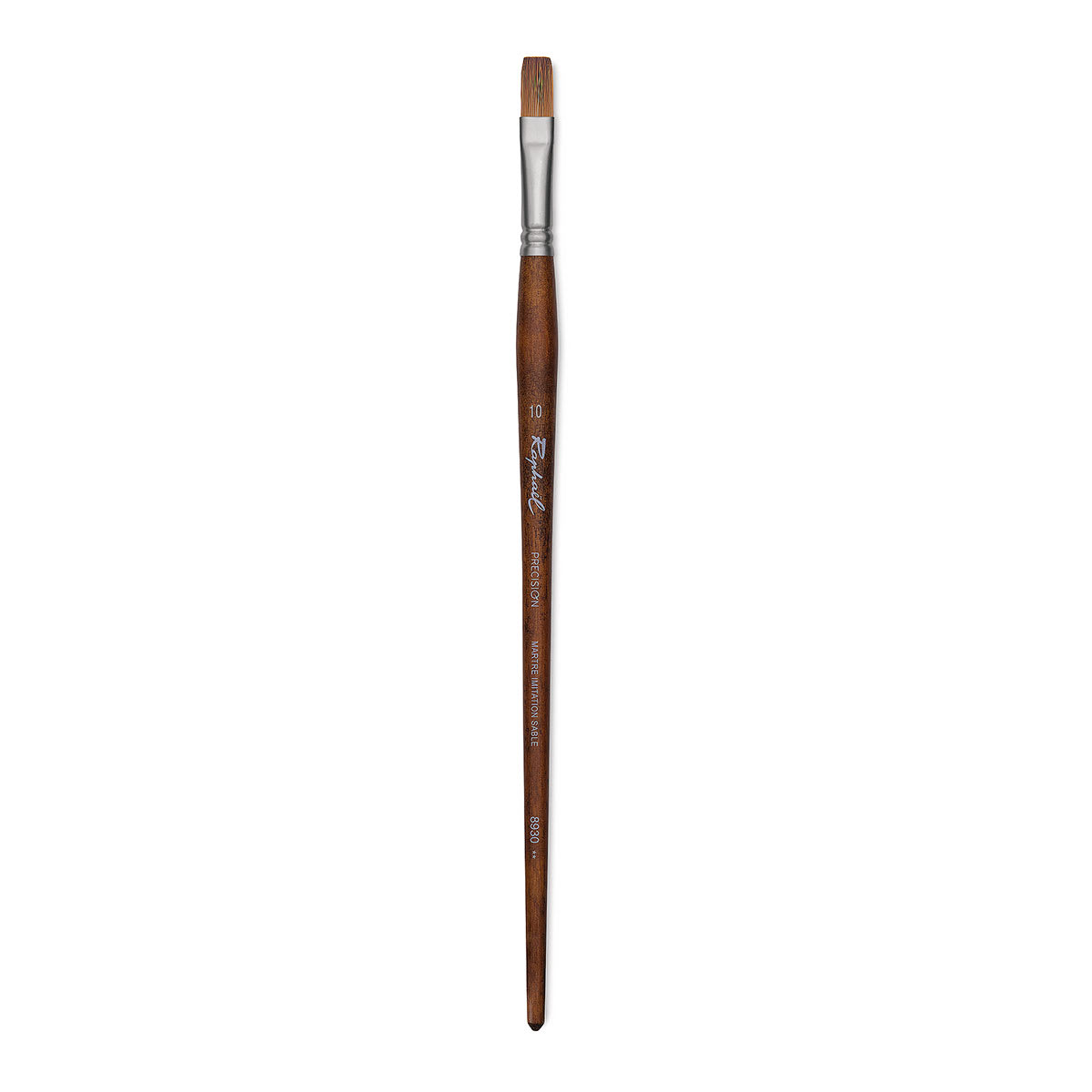 Raphaël Precision Brush - Flat, Size 10, Long Handle