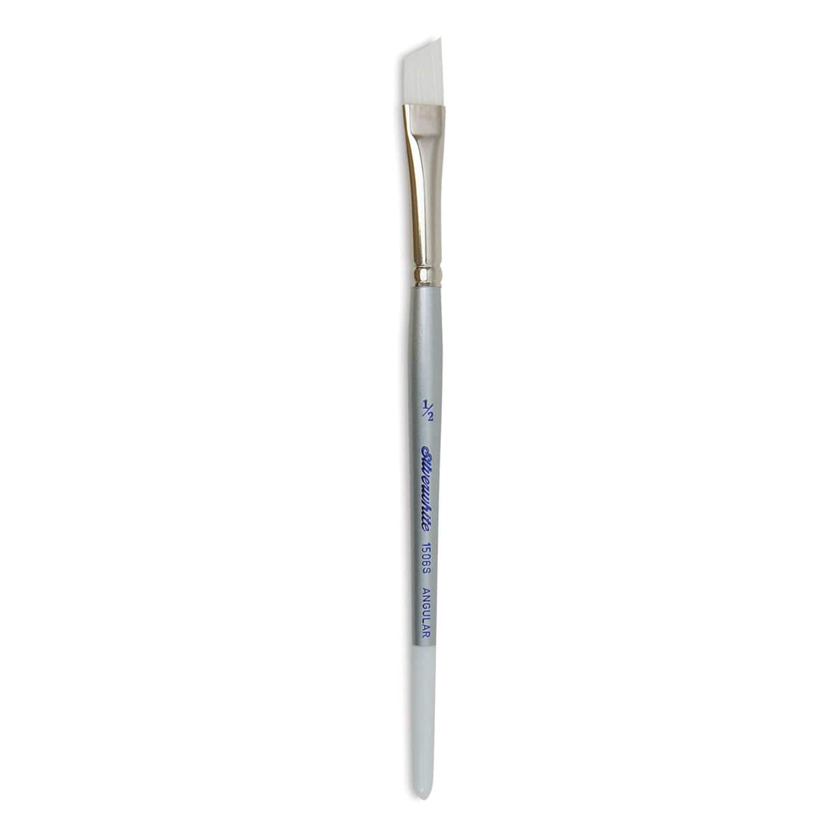 Silverwhite Soft Synthetic Brush - Single Angular Brush upright
