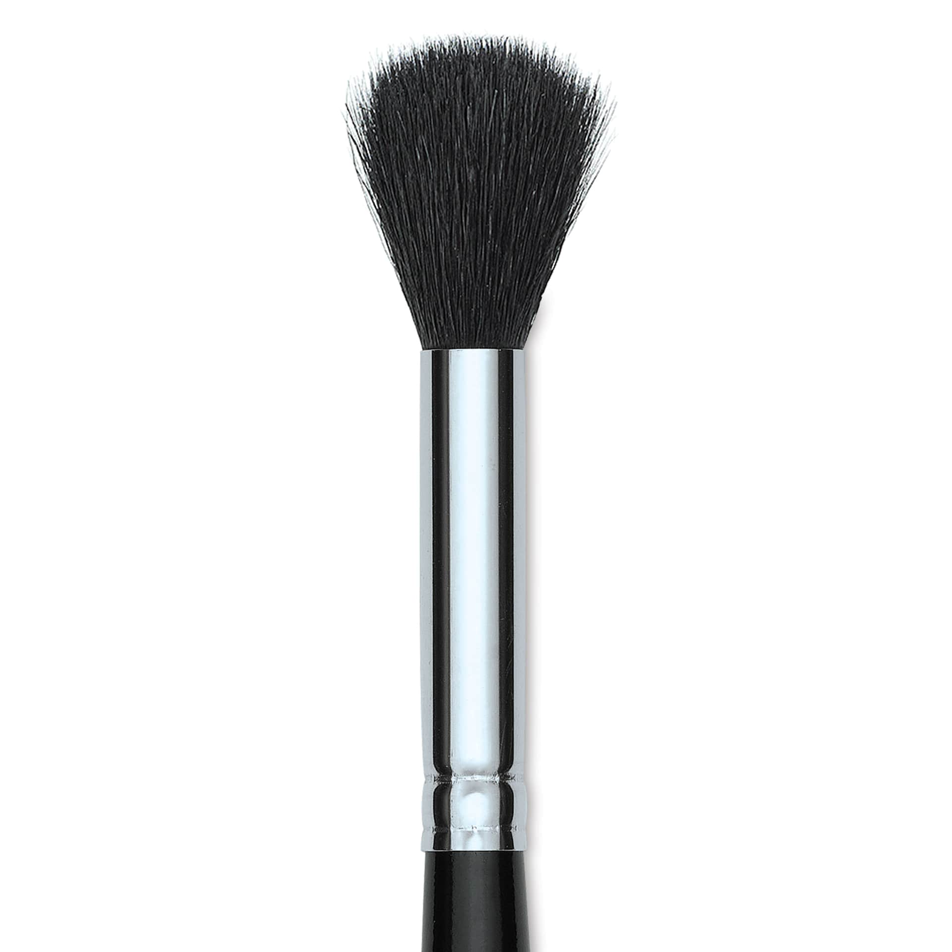 Silver Brush Black Goat Silver Mop Brush - Round, Size 10, Short Handle (close-up)