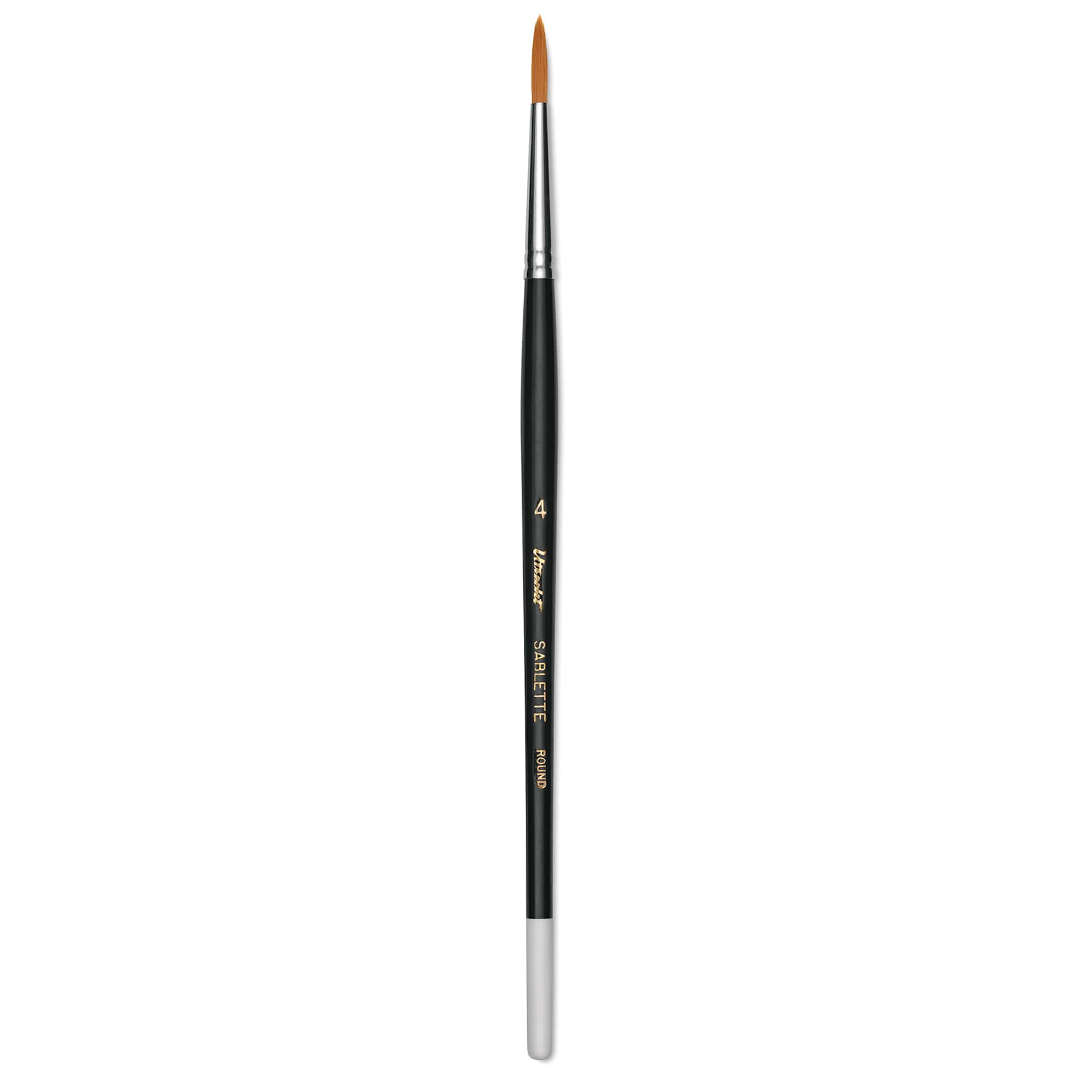 Utrecht Synthetic Sablette Round - Size 4, Short Handle