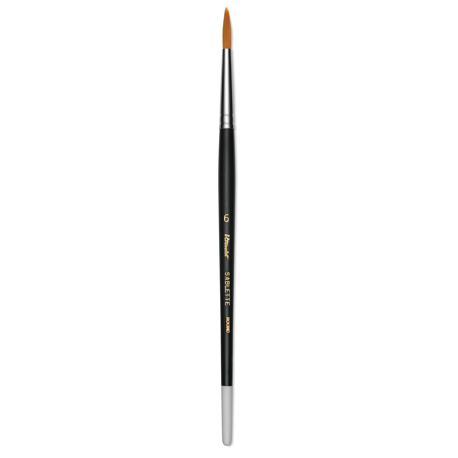 Utrecht Synthetic Sablette Round - Size 6, Short Handle