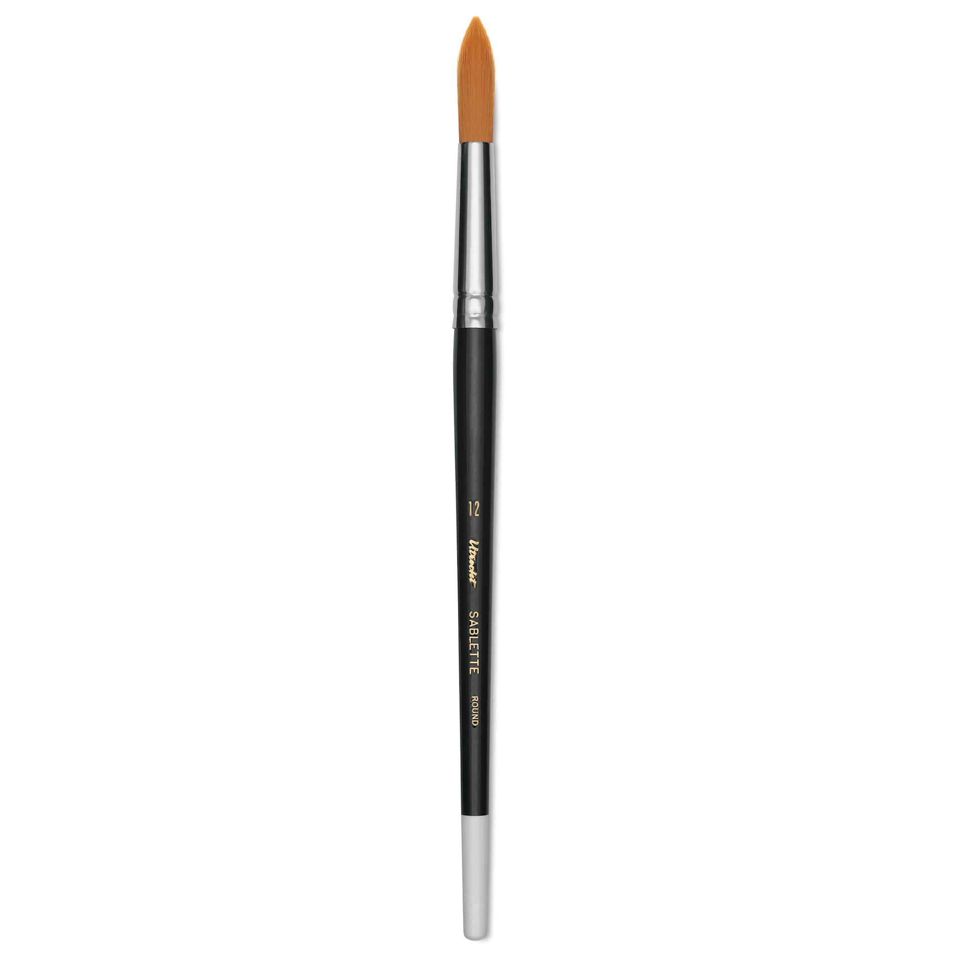 Utrecht Synthetic Sablette Round - Size 12, Short Handle