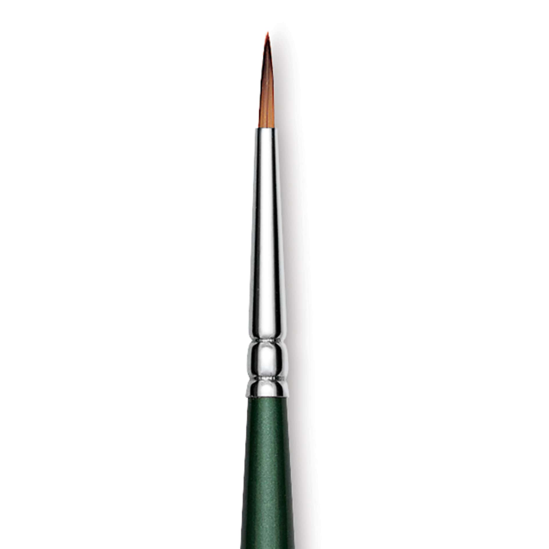Utrecht Series 6150 Synthetic Golden Taklon Watercolor Brush - Round, Size 0, Short Handle