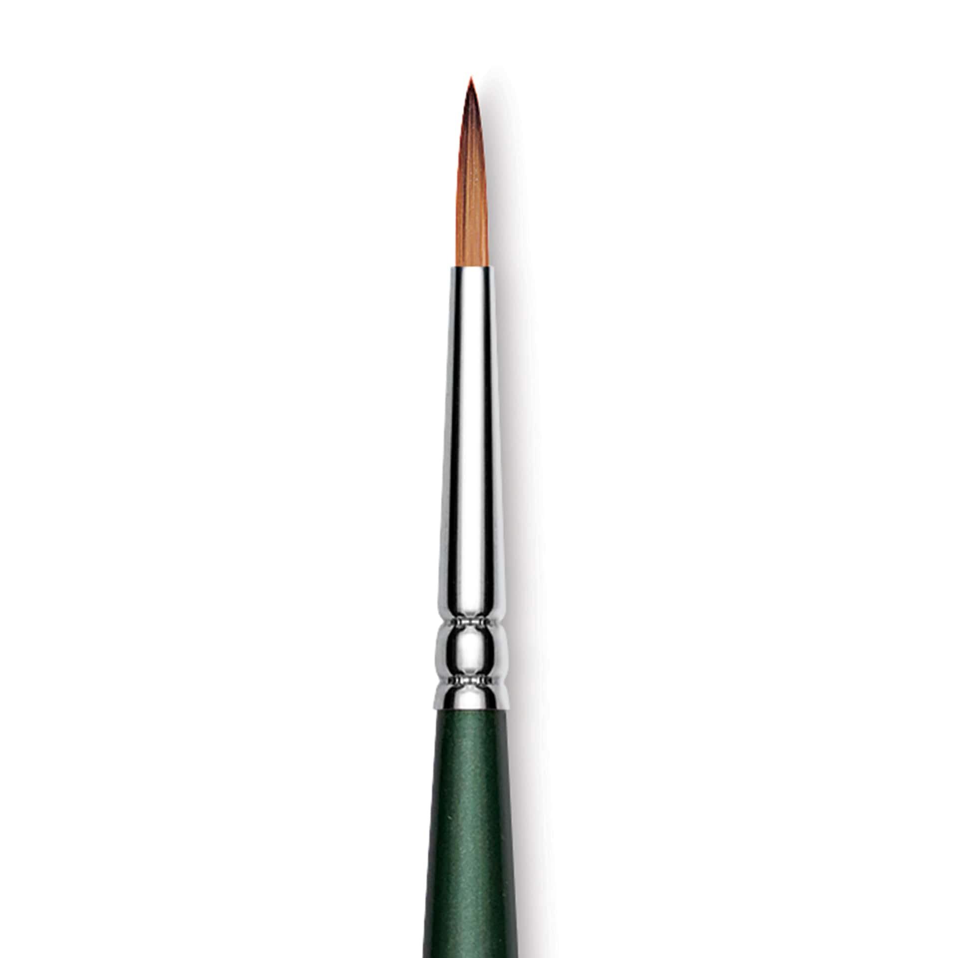 Utrecht Series 6150 Synthetic Golden Taklon Watercolor Brush - Round, Size 2, Short Handle