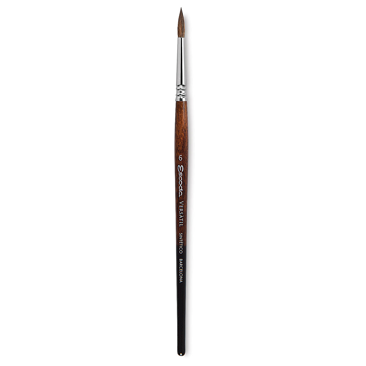 Escoda Versatil Brush - Pointed Round, Size 6, Short Handle