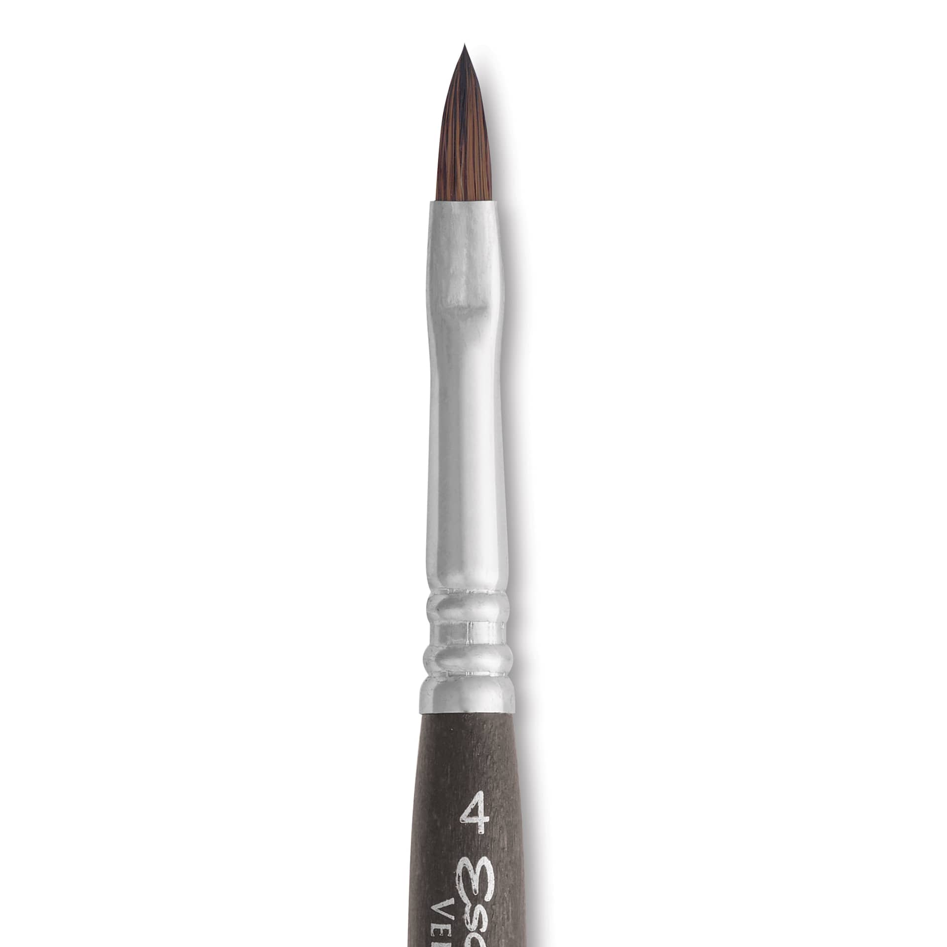 Escoda Versatil Travel Brush - Filbert, Short Handle, Size 4, close-up