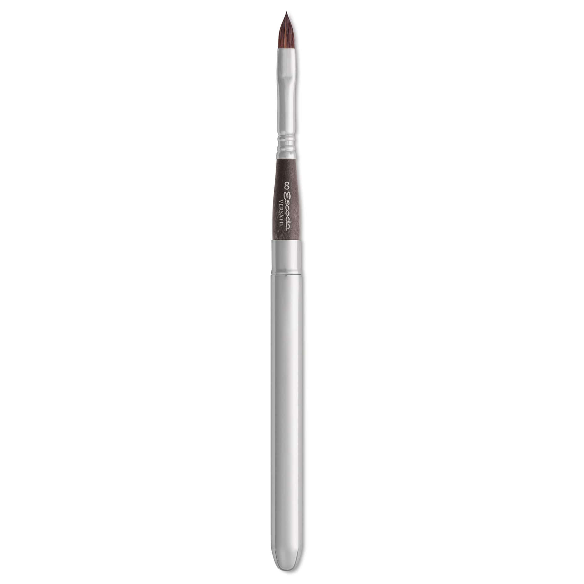 Escoda Versatil Travel Brush - Filbert, Short Handle, Size 8