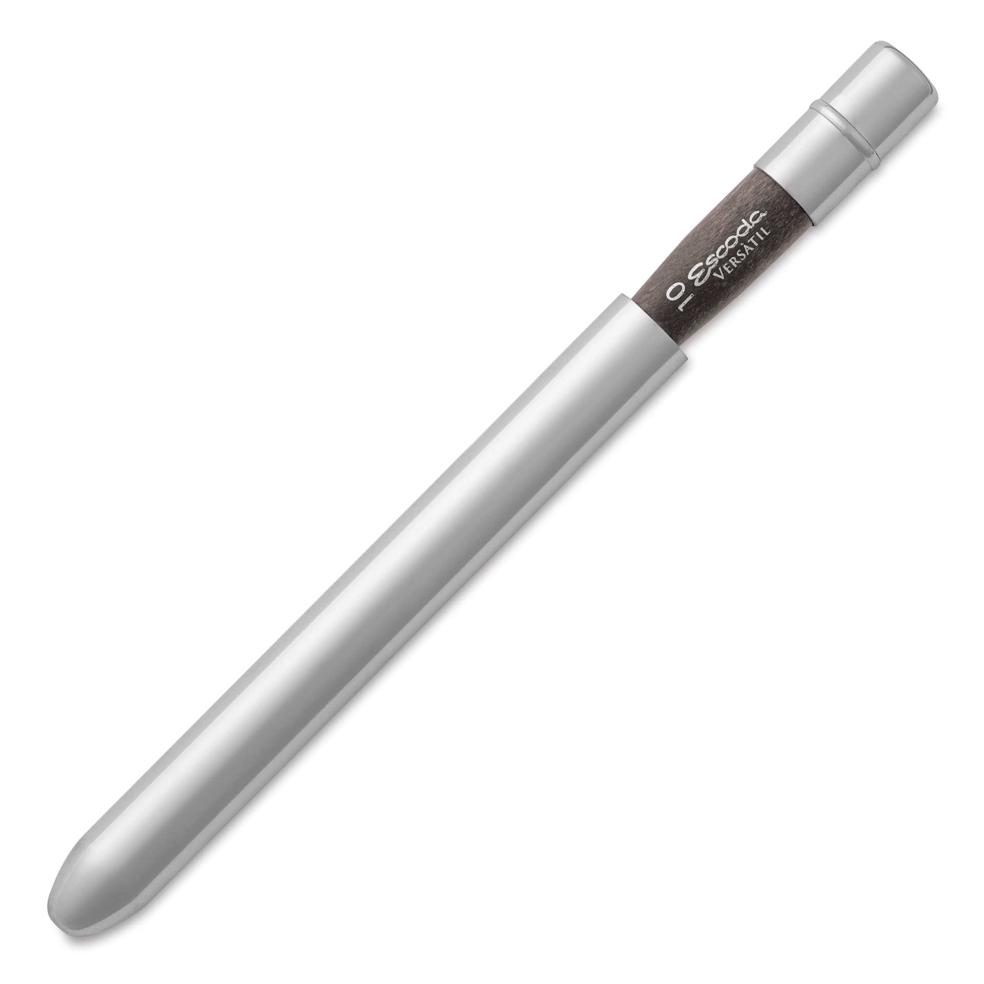 Escoda Versatil Travel Brush - Filbert, Short Handle, Size 10, brush top inserted in handle