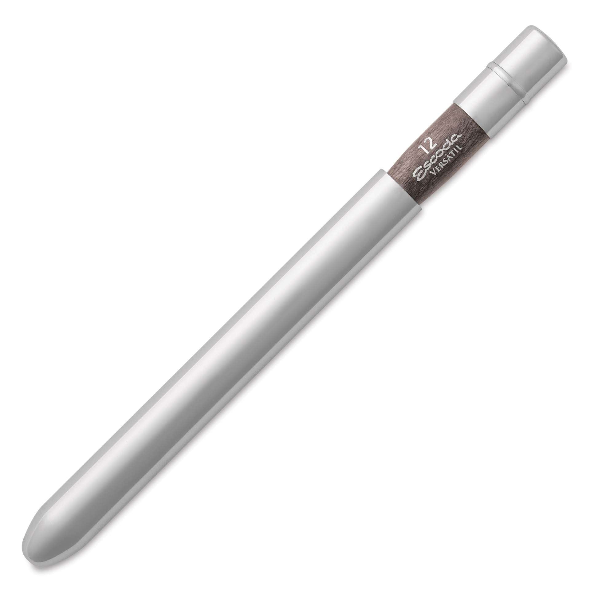Escoda Versatil Travel Brush - Filbert, Short Handle, Size 12, brush top inserted in handle