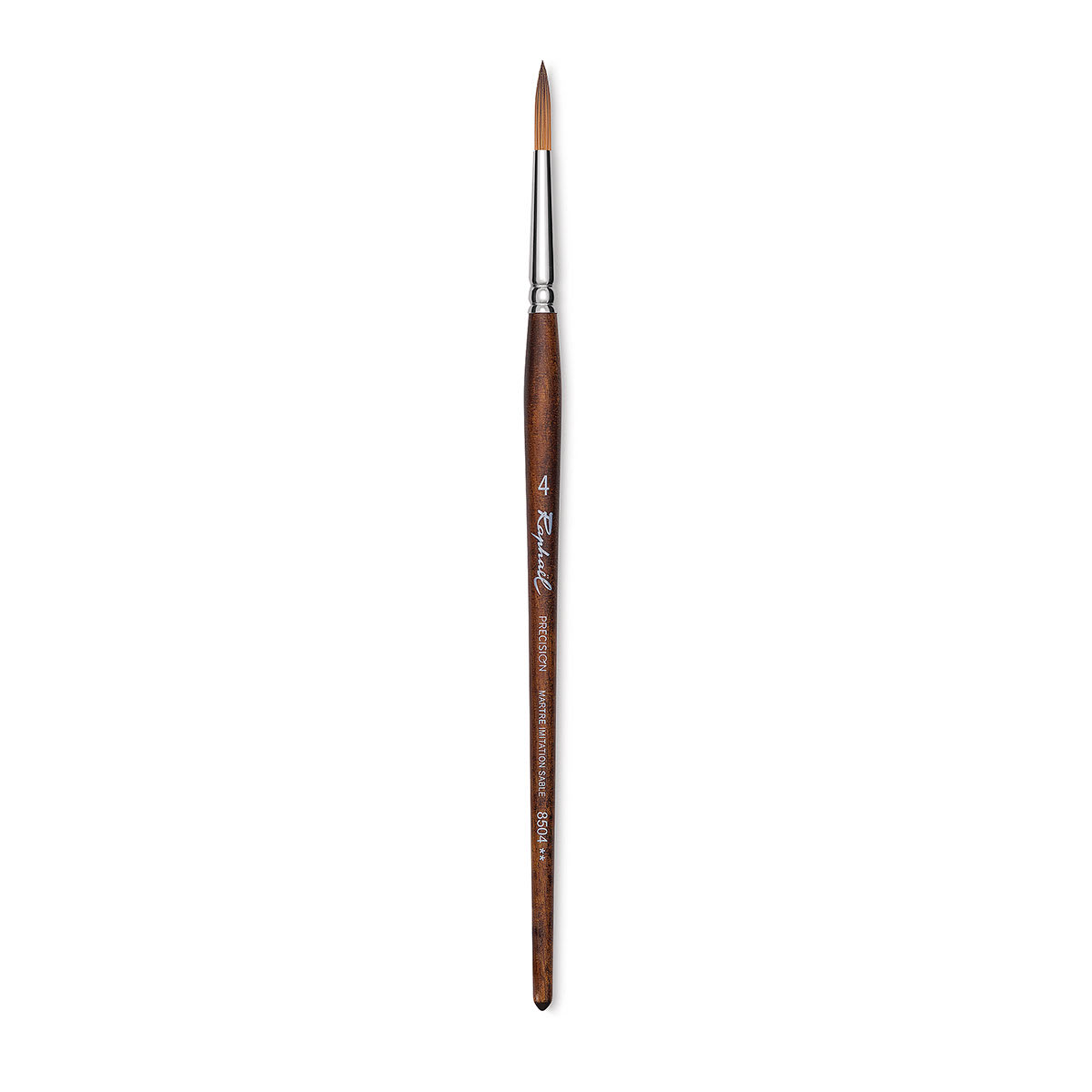Raphaël Precision Brush - Round, Size 4, Short Handle