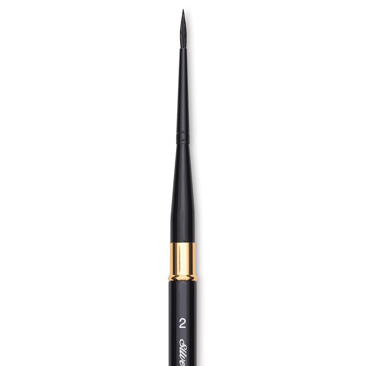 Silver Brush Black Velvet Voyage Brush - Travel Round, Size 2 (close-up)