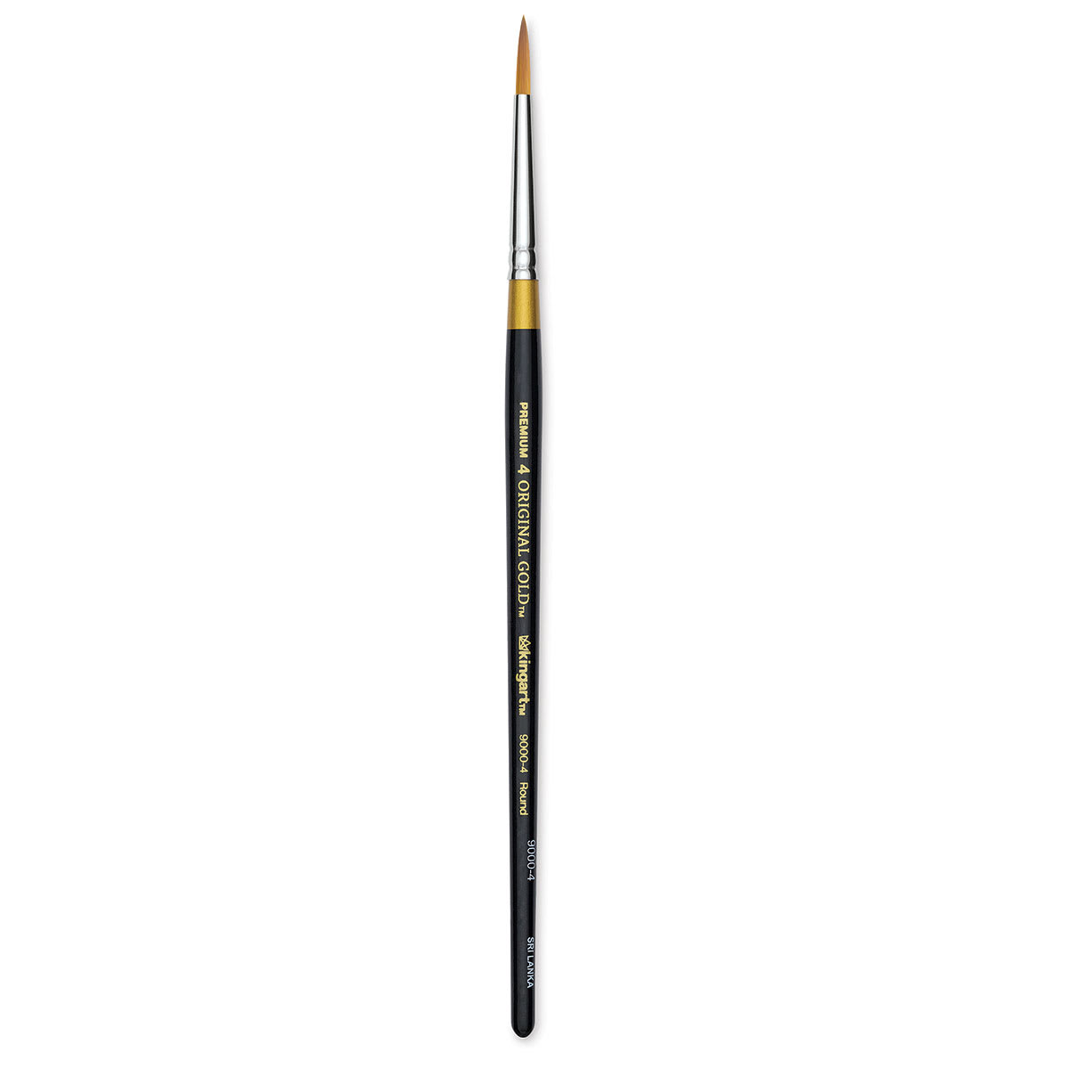 Kingart Original Gold Brush - Round, Size 4, Short Handle