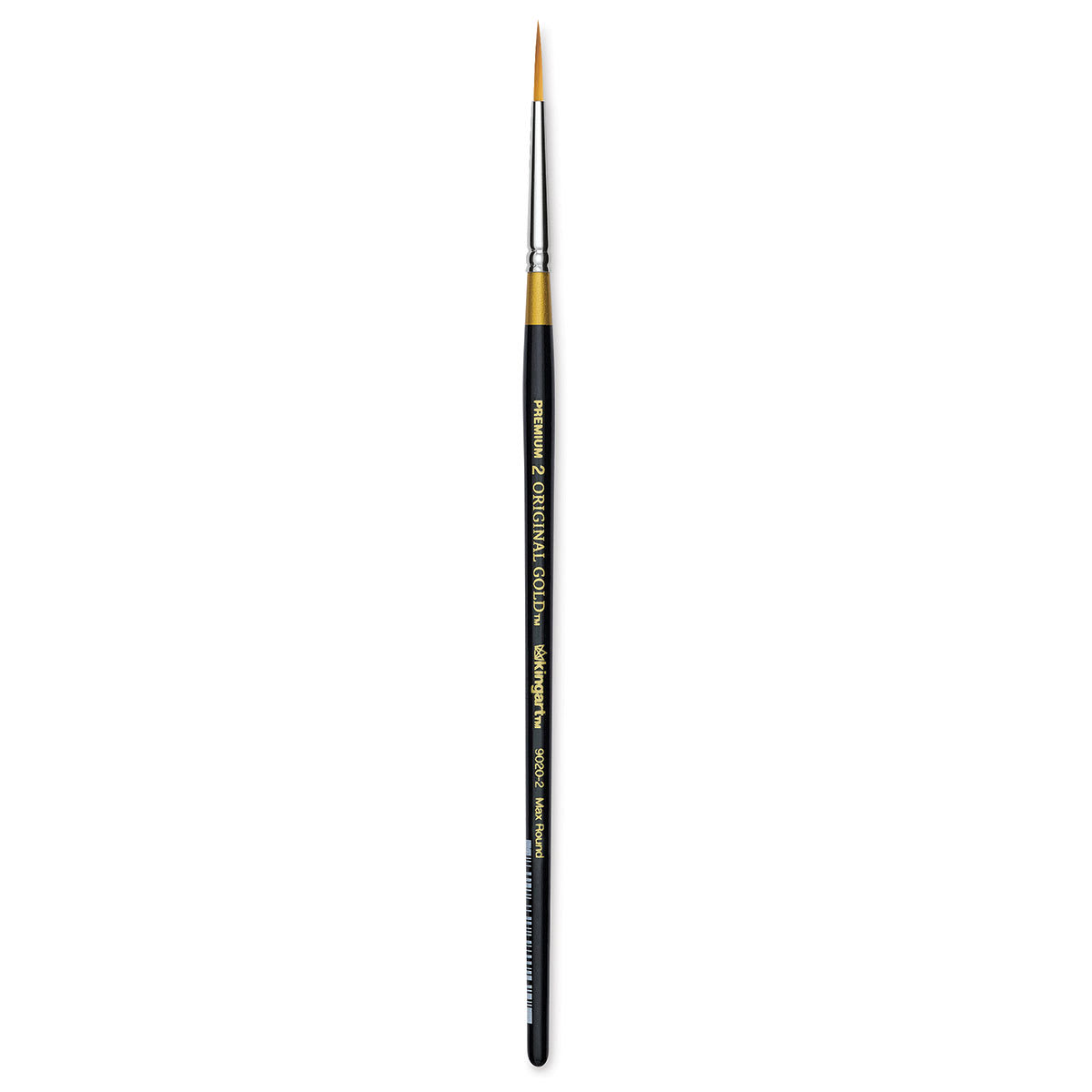 Kingart Original Gold Brush - Ultra Round, Size 2, Short Handle