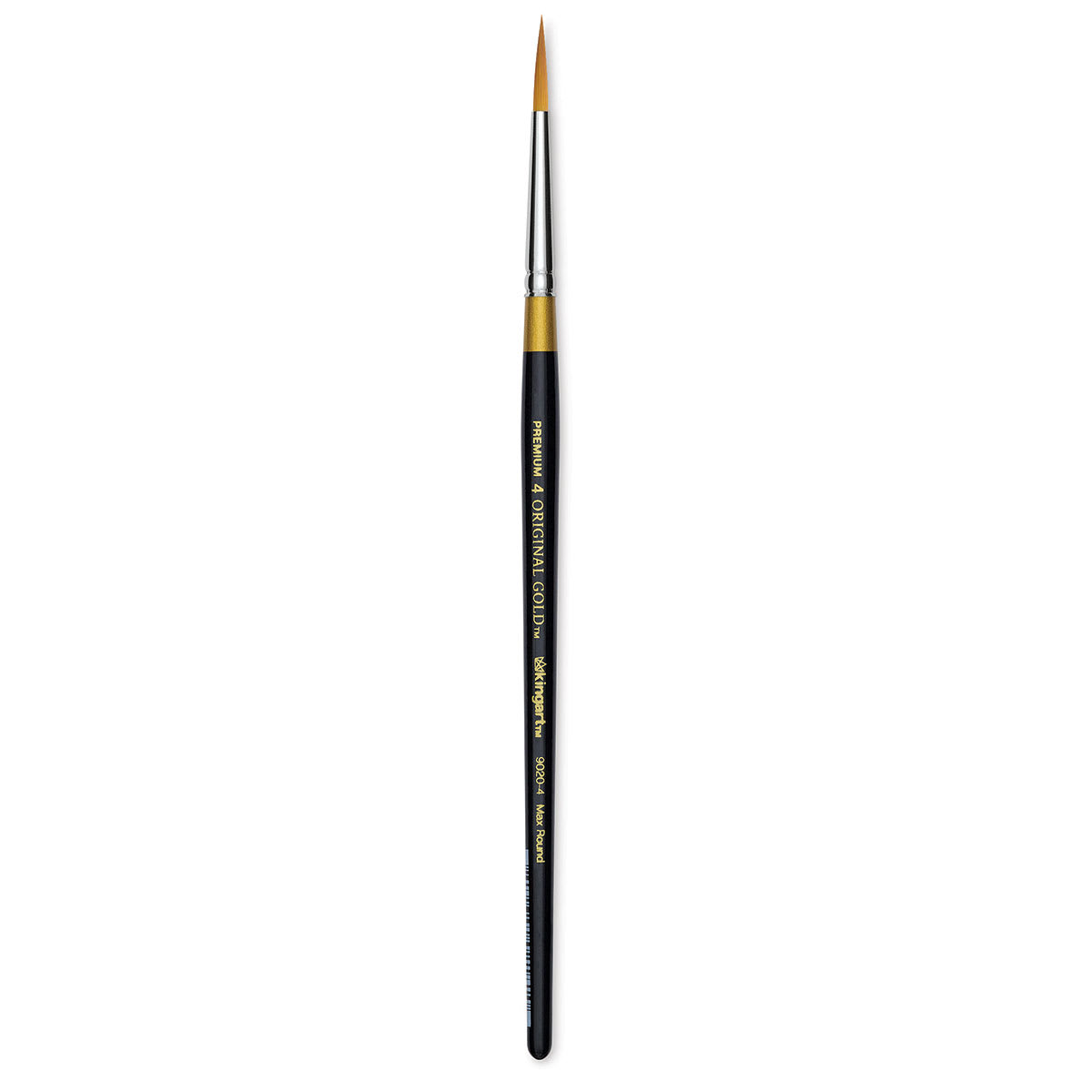 Kingart Original Gold Brush - Ultra Round, Size 4, Short Handle