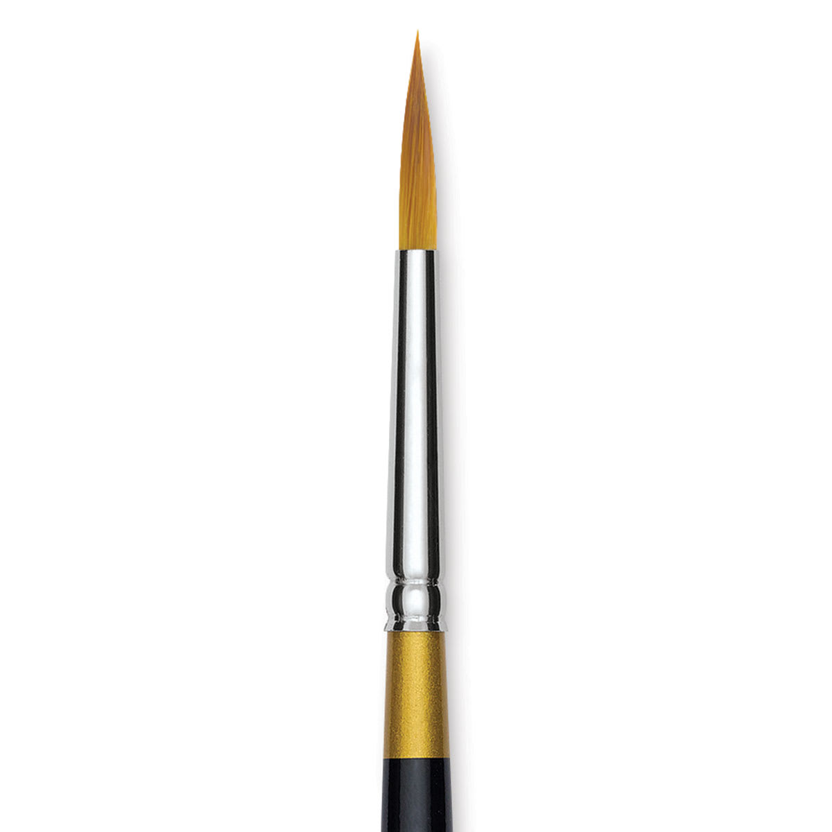 Kingart Original Gold Brush - Ultra Round, Size 6, Short Handle (close-up)