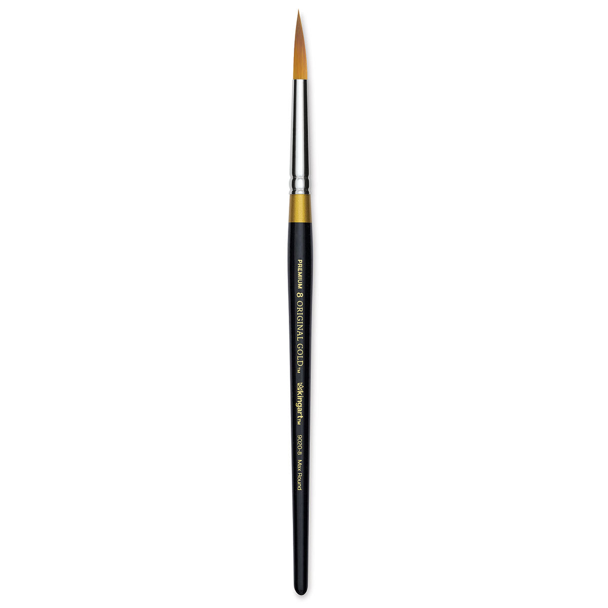 Kingart Original Gold Brush - Ultra Round, Size 8, Short Handle