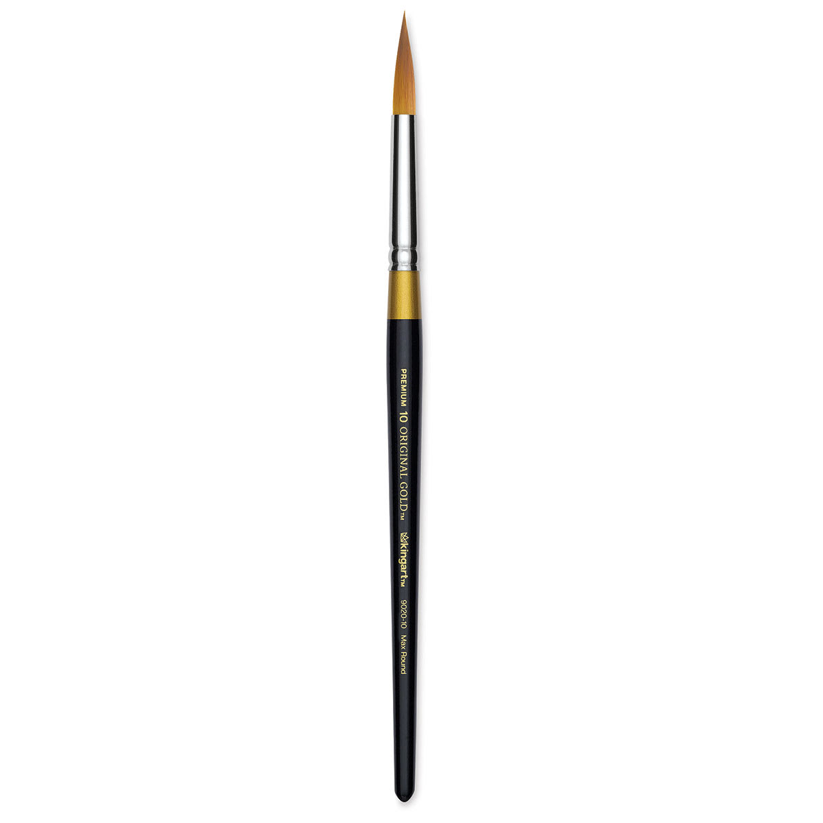 Kingart Original Gold Brush - Ultra Round, Size 10, Short Handle