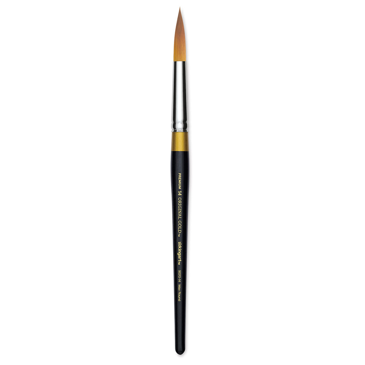 Kingart Original Gold Brush - Ultra Round, Size 14, Short Handle