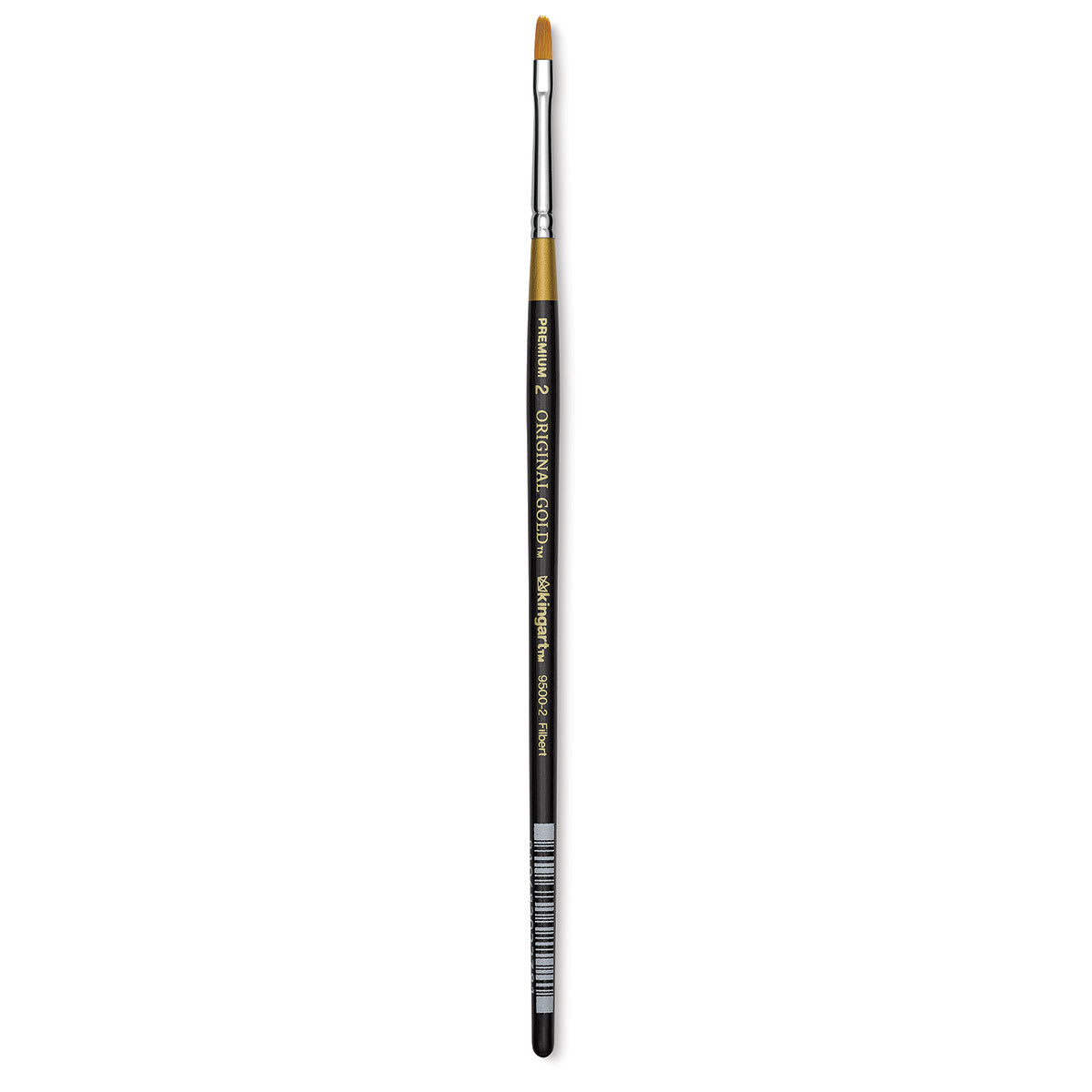 Kingart Original Gold Brush - Filbert, Size 2, Short Handle