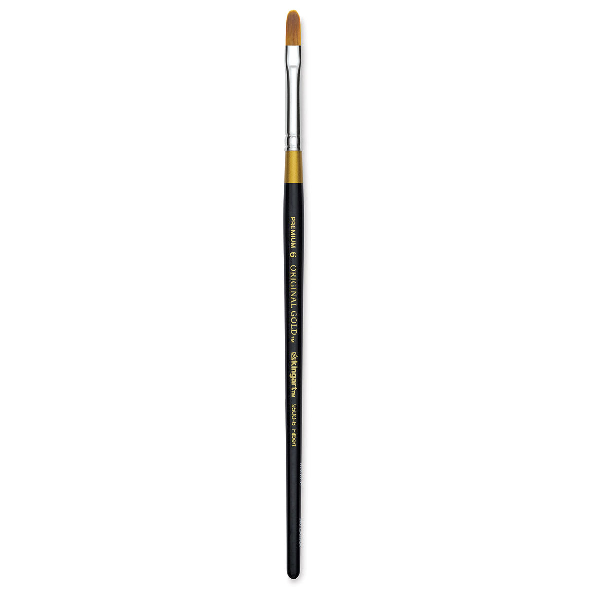 Kingart Original Gold Brush - Filbert, Size 6, Short Handle