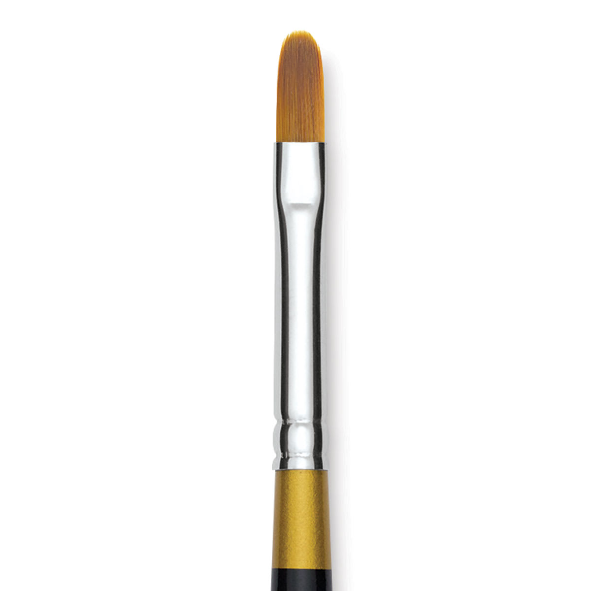 Kingart Original Gold Brush - Filbert, Size 6, Short Handle (close-up)