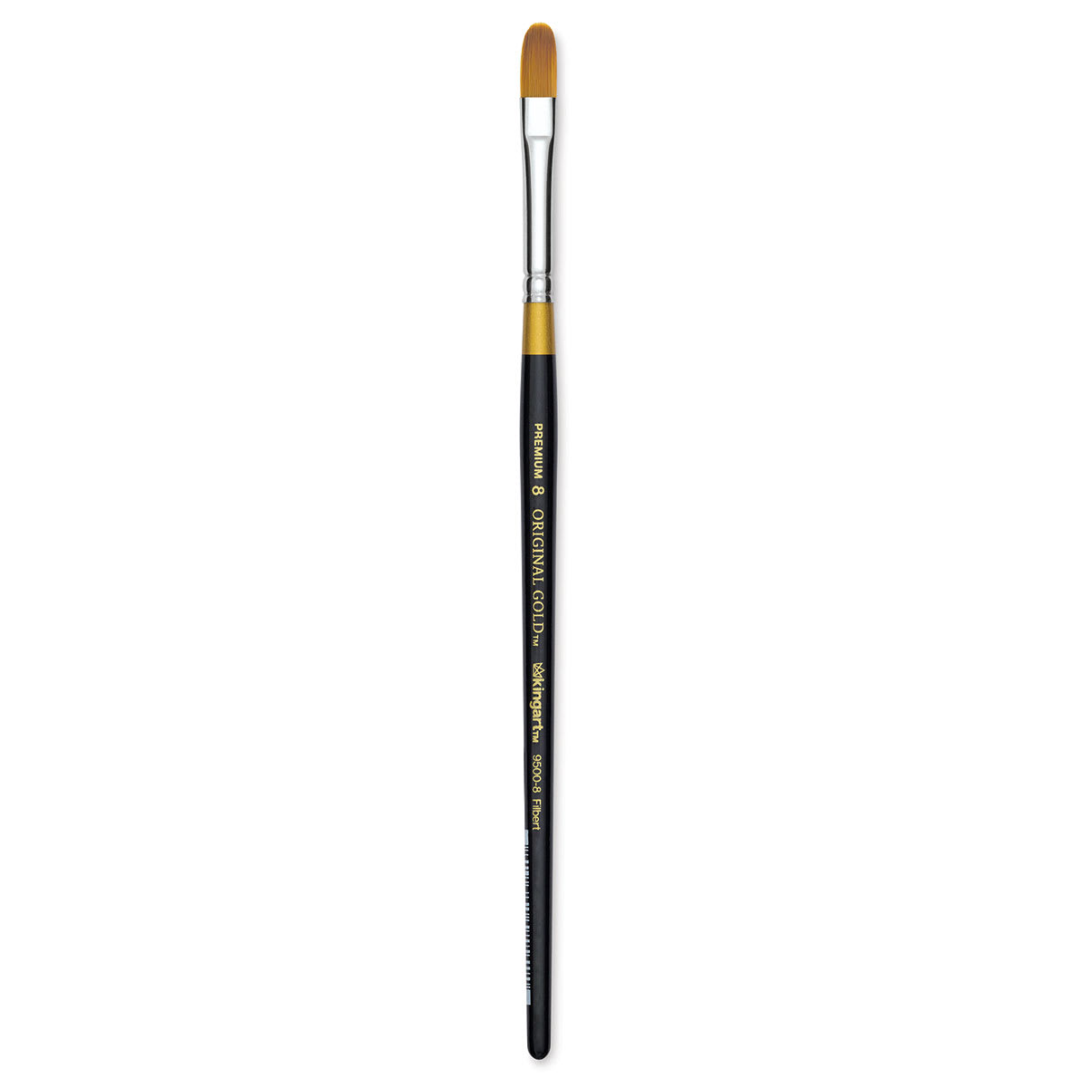 Kingart Original Gold Brush - Filbert, Size 8, Short Handle