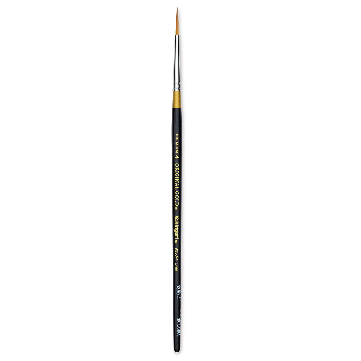 Kingart Original Gold Brush - Liner, Size 4, Short Handle
