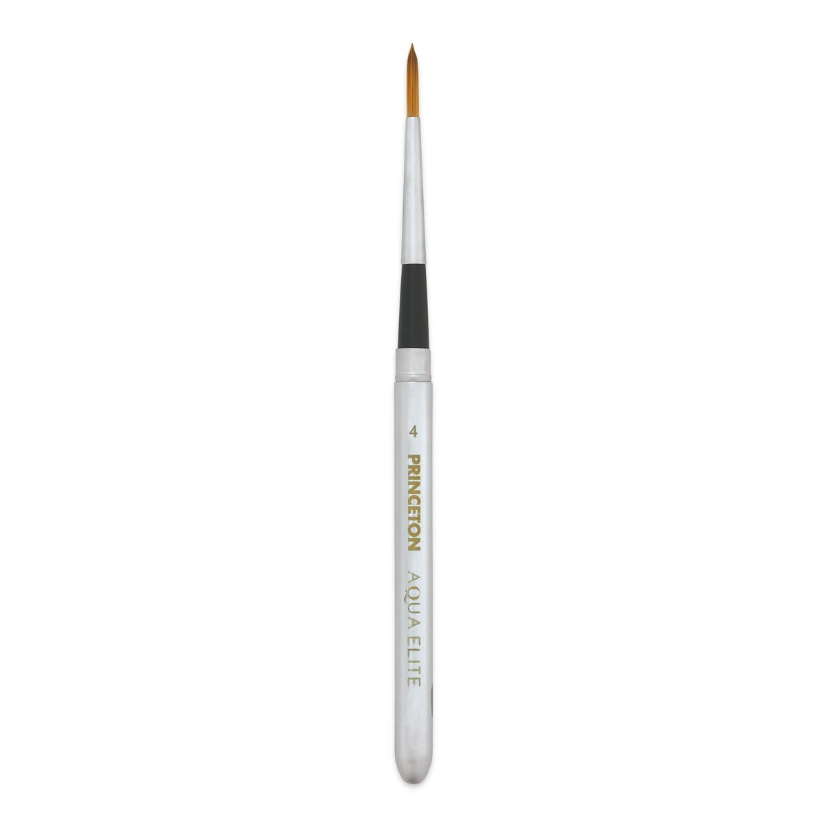 Princeton Aqua Elite Series 4850 Synthetic Brush - Travel Round, Size 4 (cap being used as handle)