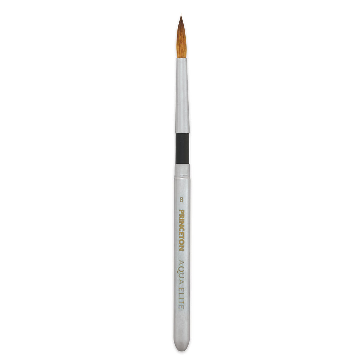 Princeton Aqua Elite Series 4850 Synthetic Brush - Travel Round, Size 8 (cap being used as a handle)