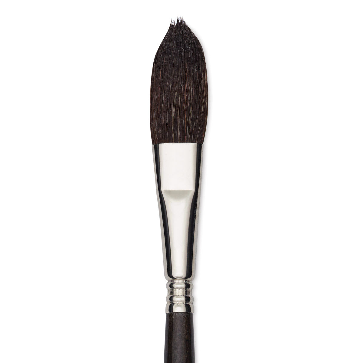 Escoda Último Synthetic Squirrel Brush - Flat Filbert, Size 1/2" (close-up)