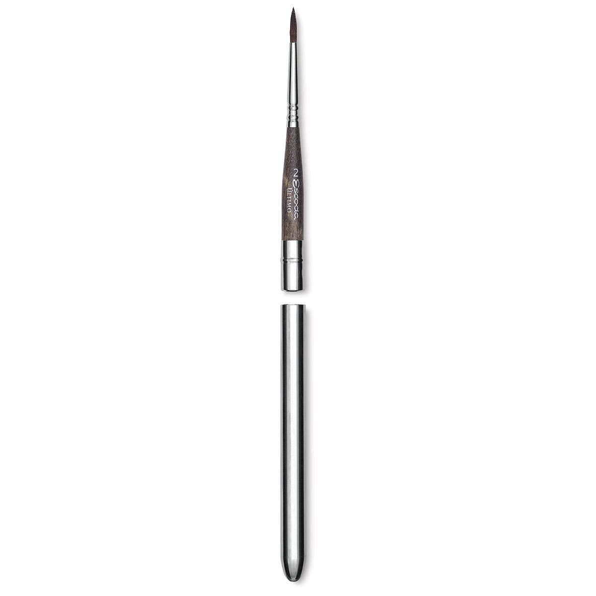Escoda Último Synthetic Squirrel Brush - Travel Round, Size 2 (handle separated from cap)